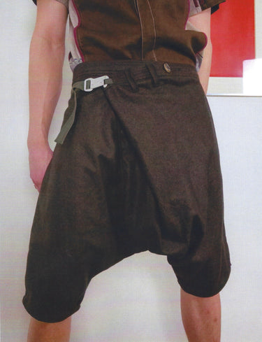 Fold Drop Crotch Pants