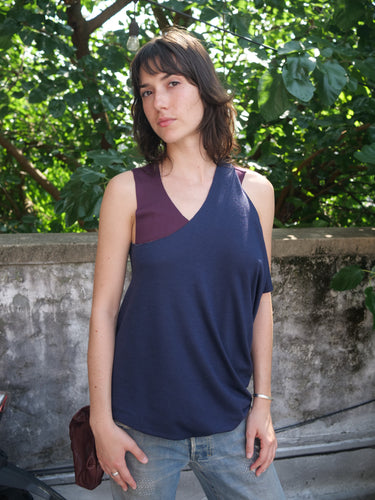 Double Layer Reversible Two Tone Tank Top