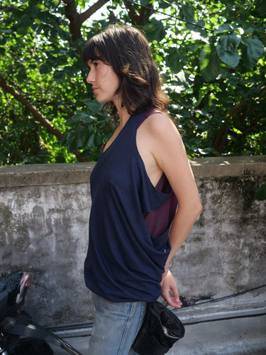 Double Layer Reversible Two Tone Tank Top